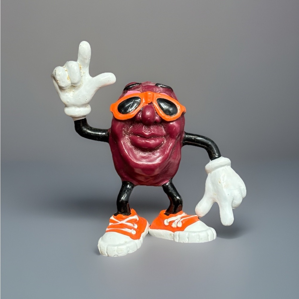 California Raisins Calrab 1987 Orange Shoes And Sunglasses Figurine GUC Vintage